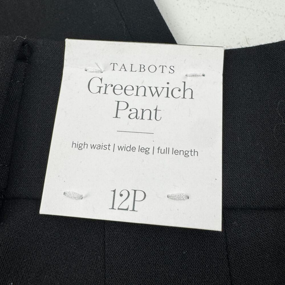 Talbots Greenwich Wide Leg Viscose Classic Timeless Trousers Women's Size 12P - Picture 4 of 6